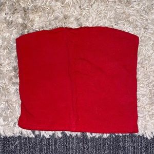 BRANDY MELVILLE RED TUBE TOP